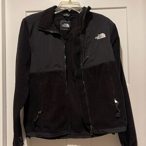 The North Face jacket; women’s medium, black on black